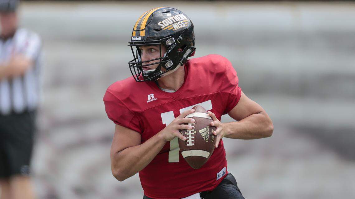 Redshirt sophomore Jack Abraham appears set to take over at quarterback at Southern Miss following the suspension of Kwadra Griggs.