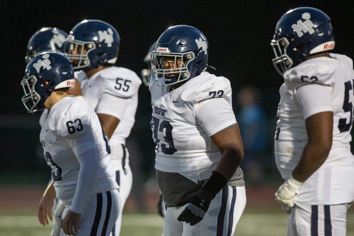 Moss Point’s Deshawn Feazell during a game against West Harrison at West Harrison High School in Gulfport on Friday, Sept. 22, 2023.