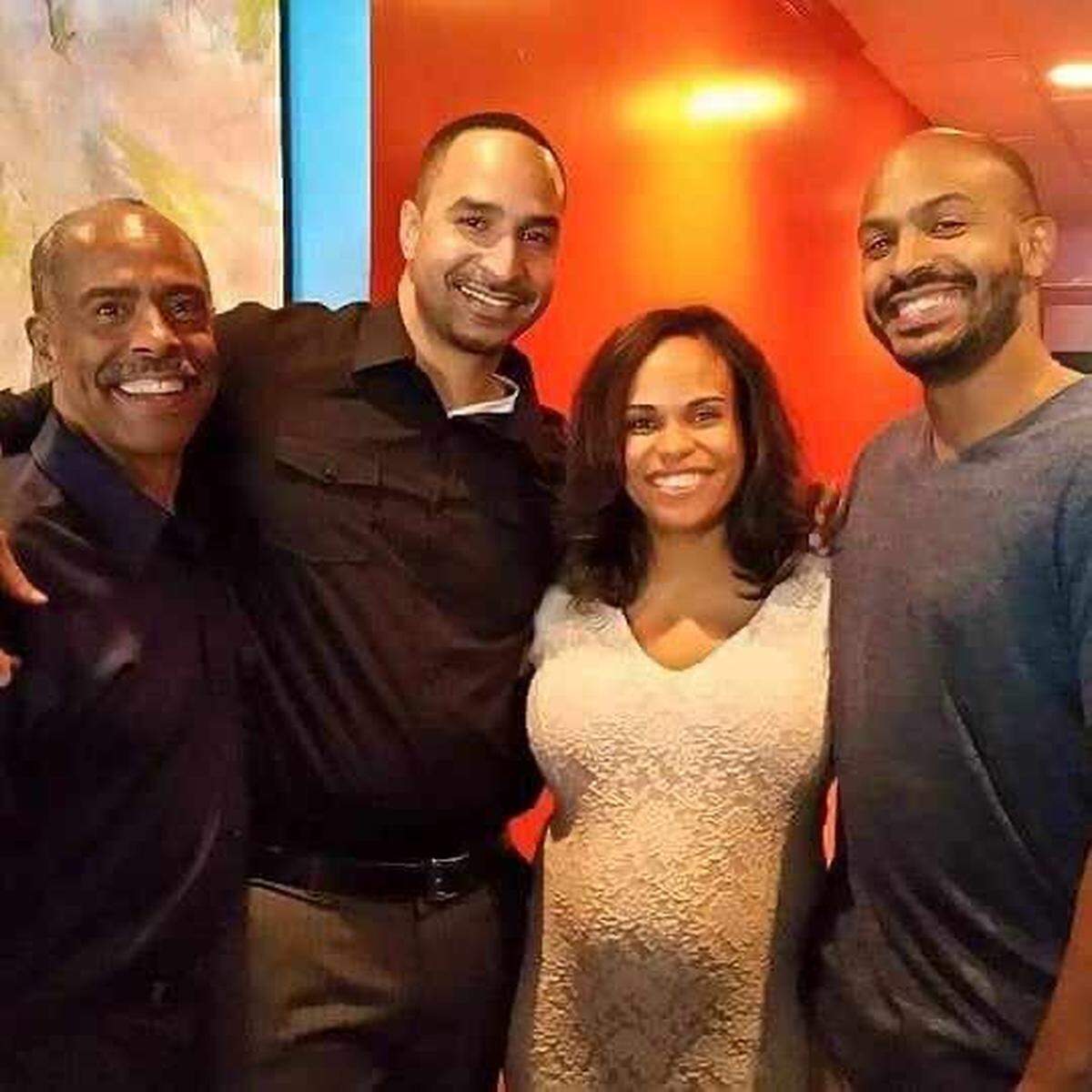 From Left: Phillip Barnes, Rolando Barnes, Valarie Barnes and Kiono Barnes