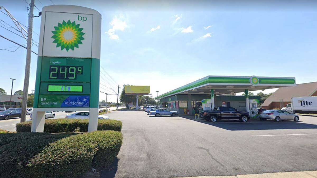 A south Georgia man who told police he was locked inside a gas station was arrested and charged with burglary on May 27, Albany police said.