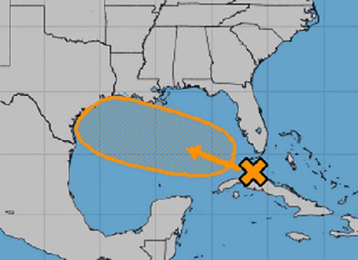 The National Hurricane Center is monitoring a system off northern Cuba that has a 40 percent chance of developing into a tropical system.