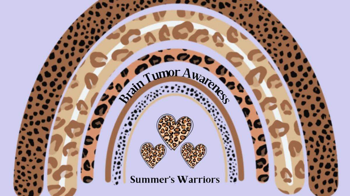 The shirt design raising brain tumor awareness that is being sold to help support the Cuevas family.