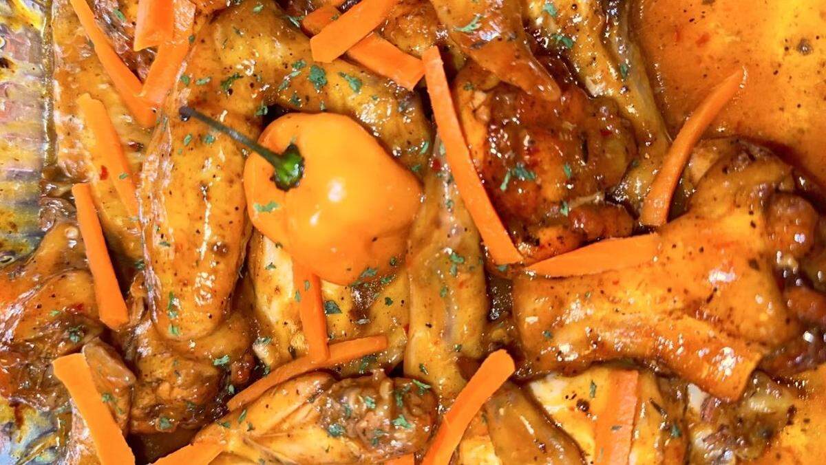 Mango habanero chicken is one of several chicken dishes on the menu at the new Sweet Pepper restaurant on Division Street in Biloxi.
