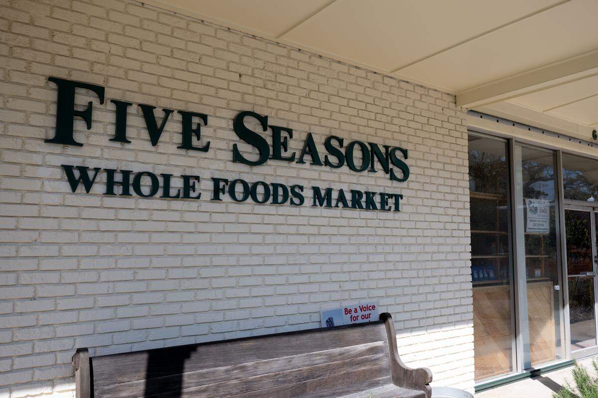 The outside of Five Seasons Whole Foods Market in Ocean Springs on Thursday, March 19, 2026.