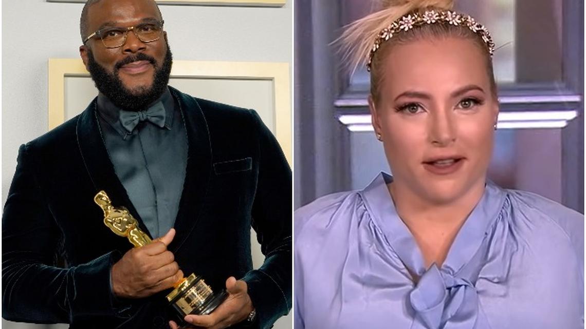 “The View” host Meghan McCain raved about Tyler Perry’s acceptance speech at the Oscars, especially his “refusal to hate” police officers. 
