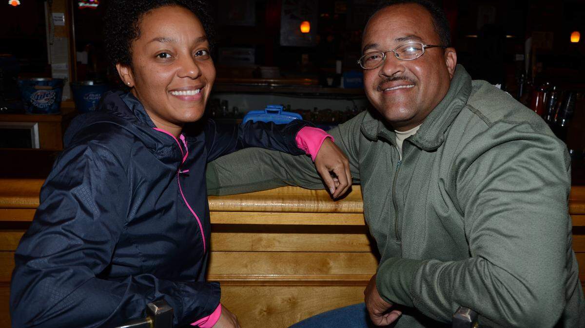 Katina Bodden and Clinton Nichols at Skeeter's Bar and Grill