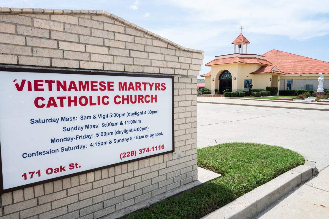 The Vietnamese Martyrs Catholic Church in Biloxi.