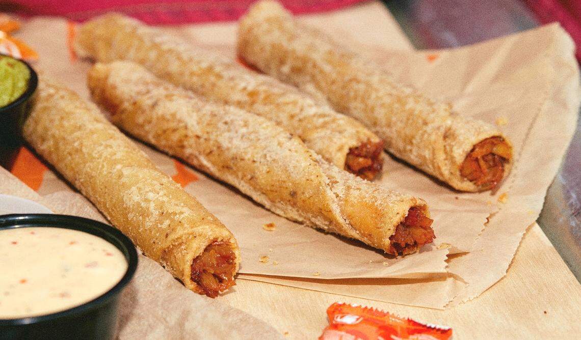 Rolled chicken tacos are among several new items joining Taco Bell’s menu.