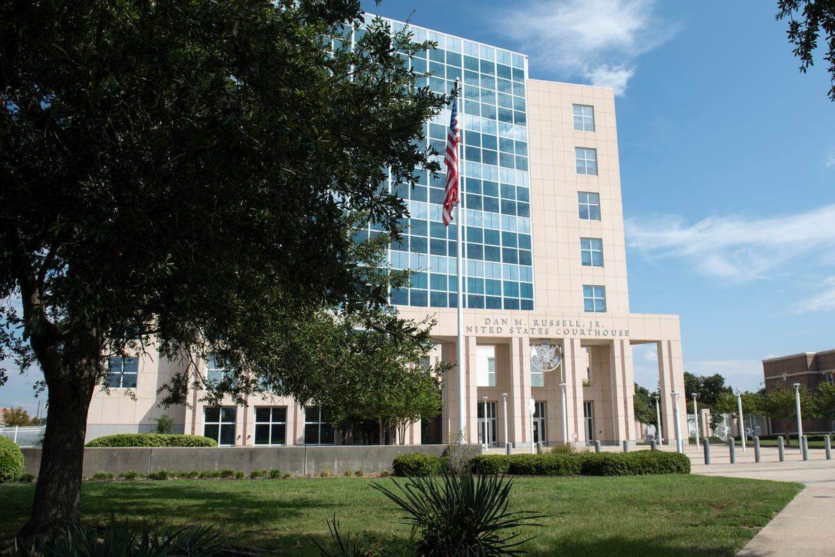The Dan M. Russell Federal Courthouse in Gulfport on Monday, Sept. 25, 2023.