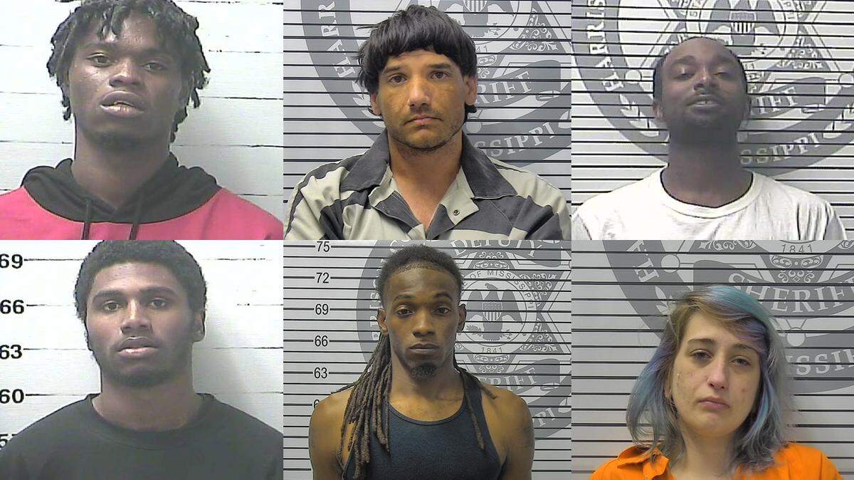 Clockwise from top left, Javon Byrd, Gary Mucha, Walter Williams, Alexis Shoemaker, Daniel Brown and Christopher Rush were arrested as part of Operation Triple Beam.