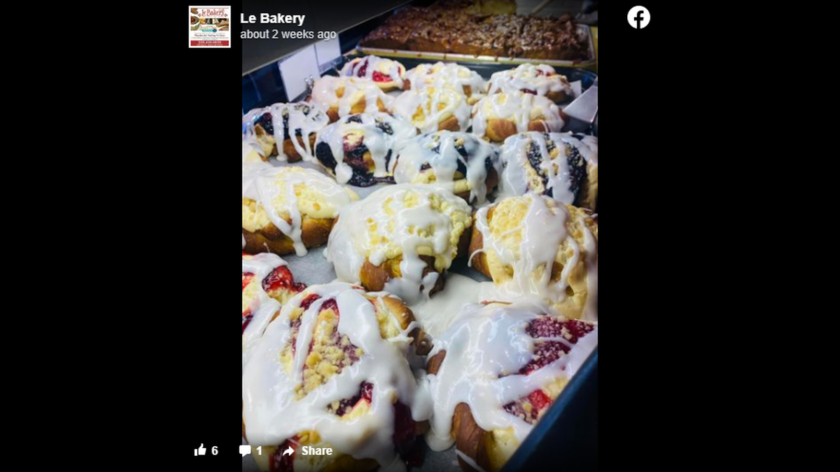 Le Bakery ranks as the state’s best place for pastries, according to Yelp.