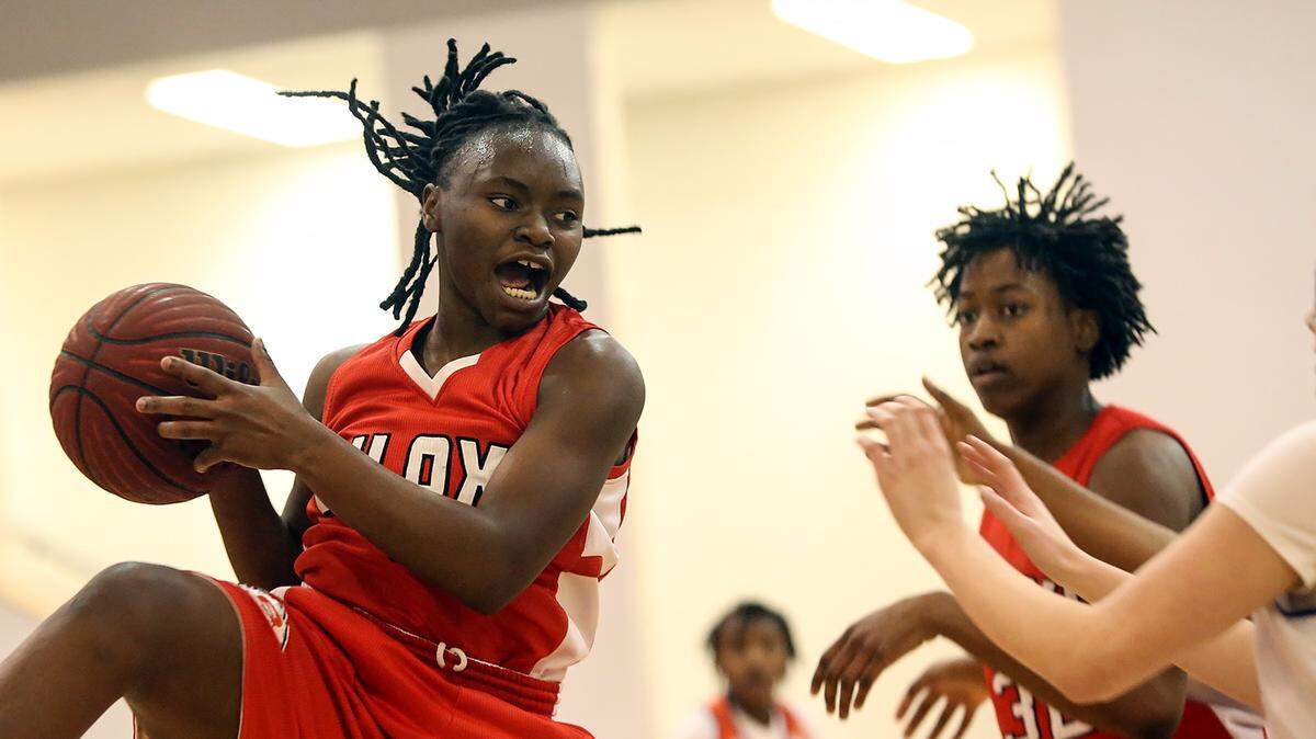 AMANDA McCOY/SUN HERALDBiloxi's Breanna Riley scored a game-high 24 points as the Indians beat Gulfport 47-46 on Friday.