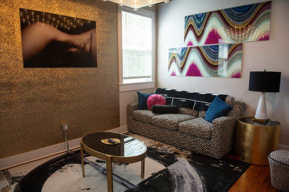 One of the hotel suites at The Sanctuary in Biloxi on Wednesday, April 16, 2025. The former church now is host to several hotel suites as well as a music venue.