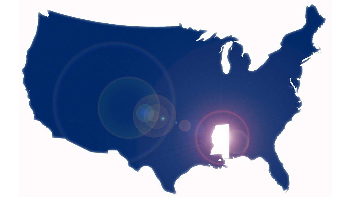 People move to Mississippi from Louisiana, Alabama, Tennessee, Florida, Georgia, Texas, census data shows.