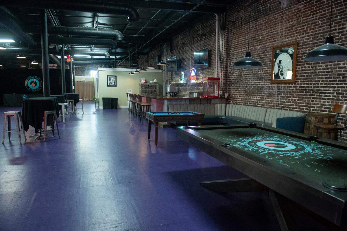 The third floor of Ground Zero’s Biloxi location on Wednesday, May 21, 2025. The space serves as an event space and bar.