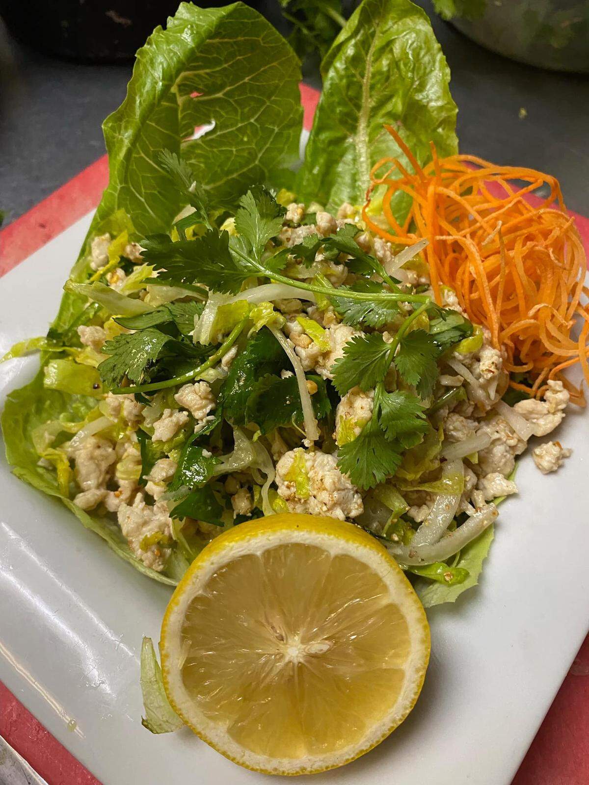 Sushilicious has a diverse menu of classic Thai and Asian fusion. Pictured is larb gai, a chicken salad.
