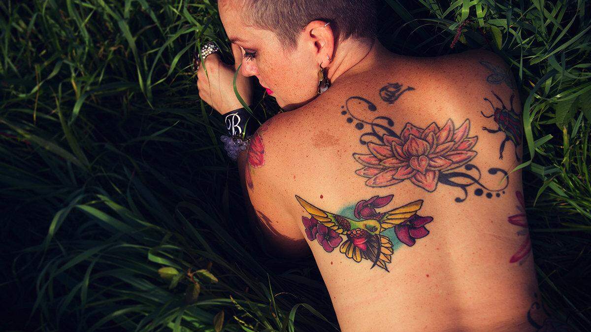 Amanda McCoy/Sun Herald
Many of Brandi England's tattoos are animals or nature themed. She got much of her ink done at Twisted Anchor Tattoo in Ocean Springs.