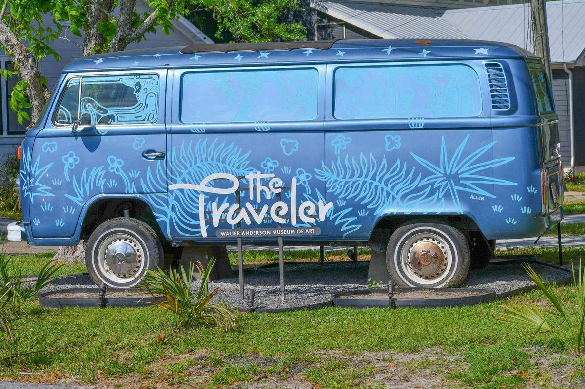 Parked outside the Walter Anderson Museum of Art, The Traveler is both a coffee shop and a rotating contemporary art installation. The space doubles as a venue for concerts, artist talks and community events.