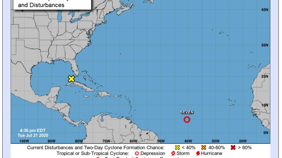 Forecasters have their eyes on two weather systems in the Atlantic Ocean, one of which is expected to bring showers and thunderstorms to Mississippi and the rest of the Gulf Coast.