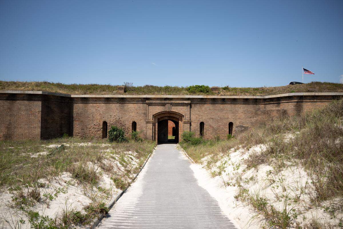 Tours of historic Fort Massachusetts are available during day trips to Ship Island aboard Ship Island Excursions ferries based in Gulfport.