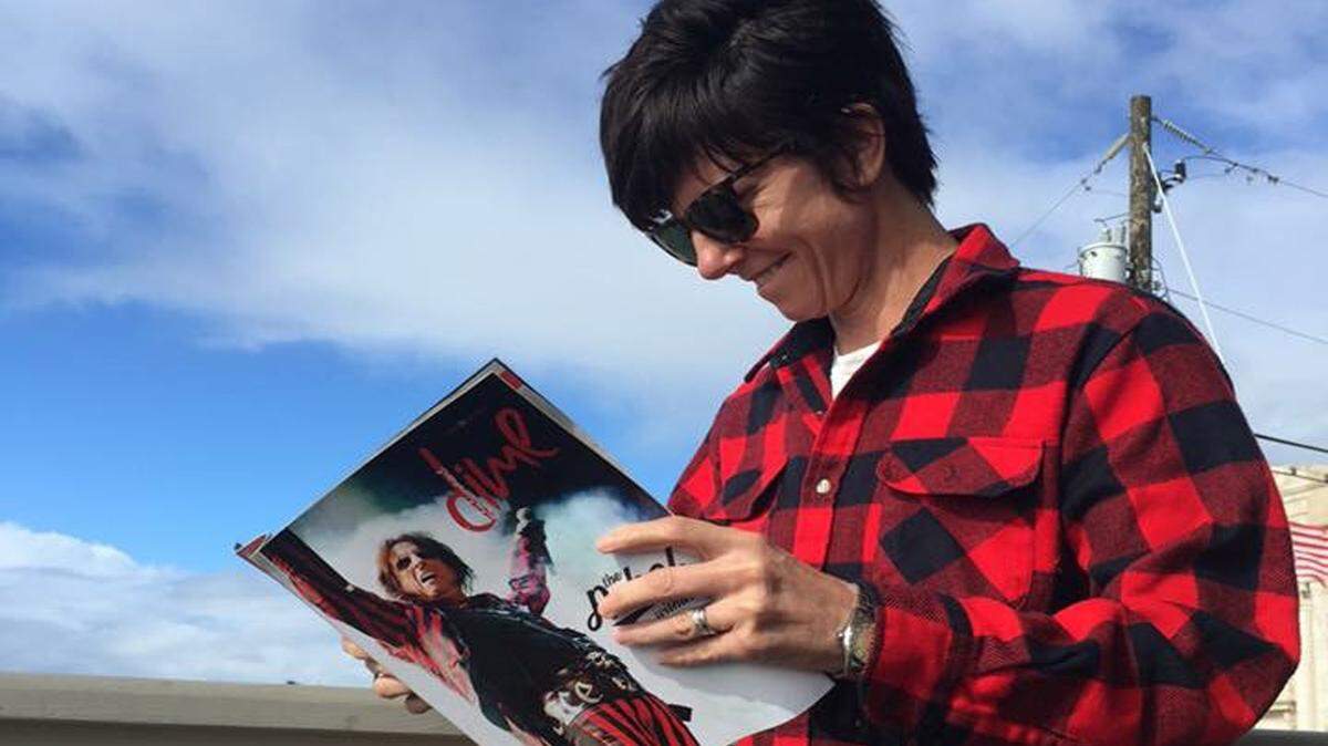 COURTESY JANE CLAIR TYNER 
 Tig Notaro reads Dime Magazine on Monday at Cat Island Coffeehouse and Pass Christian Books on Davis Avenue.