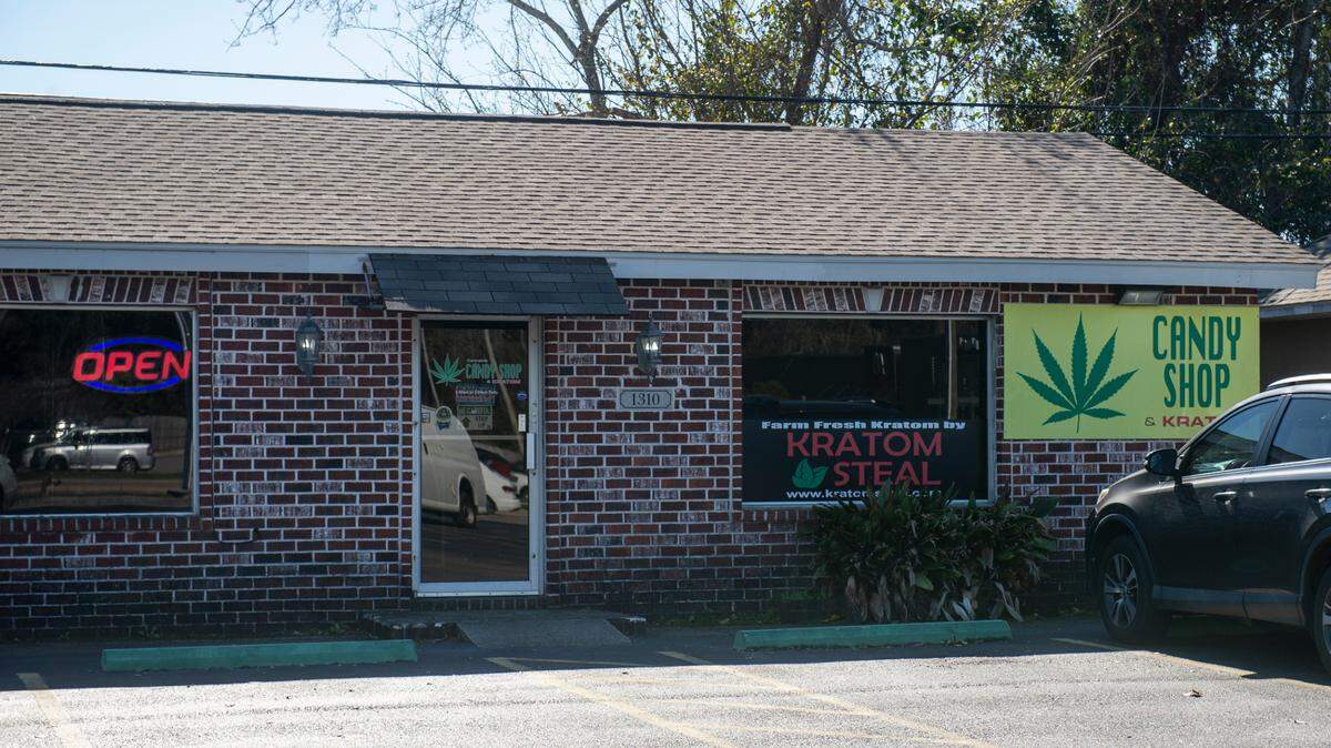 One of the Candy Shop kratom stores owned by Biloxi Councilman Robert Deming III on Thursday, Jan. 26, 2023. The shop was raided by the DEA due to an ongoing investigation.