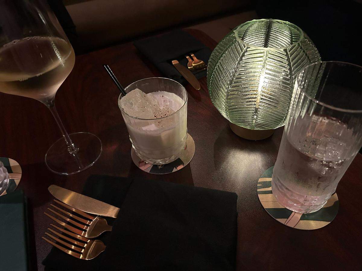 The Siren Milk Punch from Siren Social Club at Hotel Vela in downtown Gulfport, Mississippi.