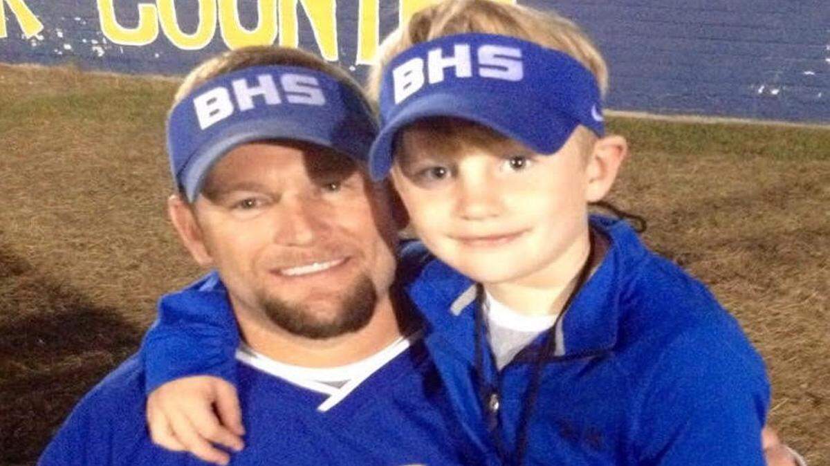 COURTESY FOREMAN FAMILYBay High has promoted long-time assistant Benji Foreman, pictured with his son, Jack. Foreman replaces Jeff Hopgood, who left to join Rocky Gaudin's program at Hancock High.
