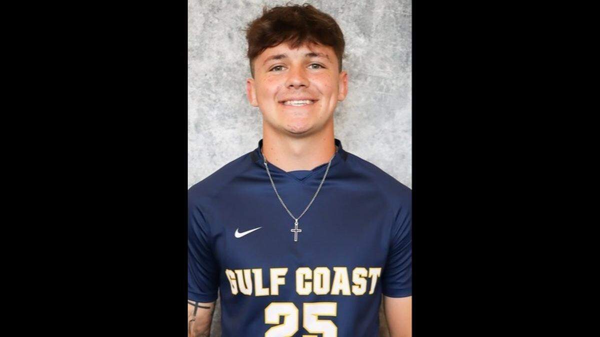 Authorities said Landon Perry died Sunday after a car collided with his e-scooter. Perry, 18, was a talented freshman defender for the Bulldogs soccer team at Mississippi Gulf Coast Community College.