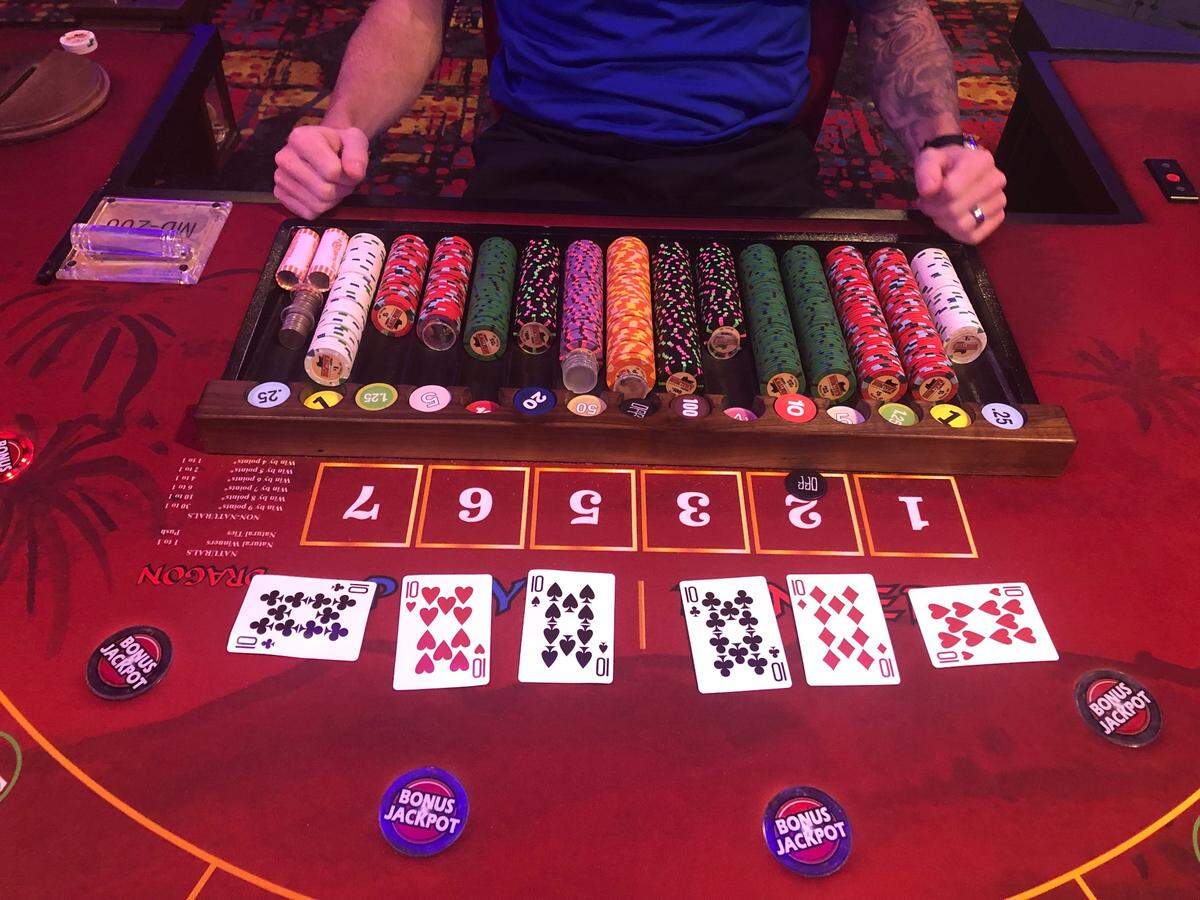 A jackpot at Boomtown Casino Biloxi was the second major progressive table game jackpot at a Biloxi casino this year. Casino revenue was down in March but rebounded in April.