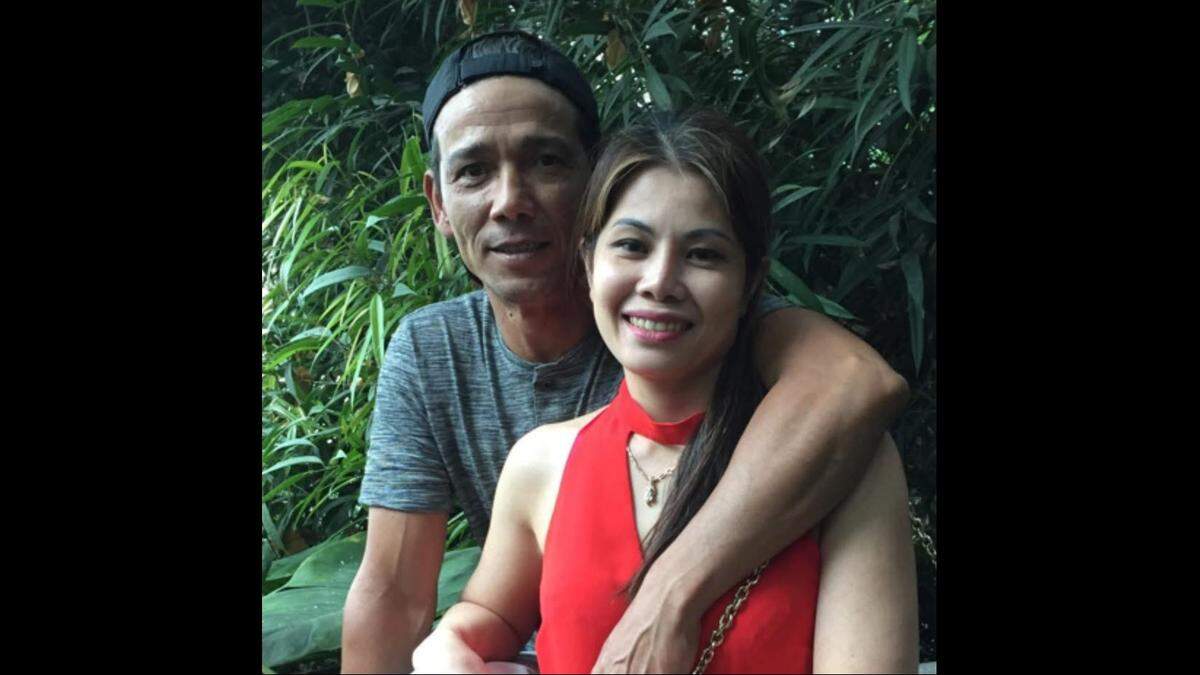 Lam Tra and a relative