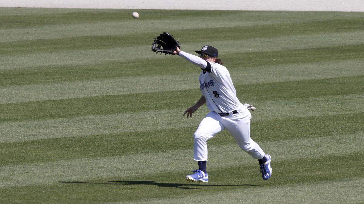 TIM ISBELL/SUN HERALDBiloxi center fielder Brett Phillips hit three homers against Pensacola on Saturday.
