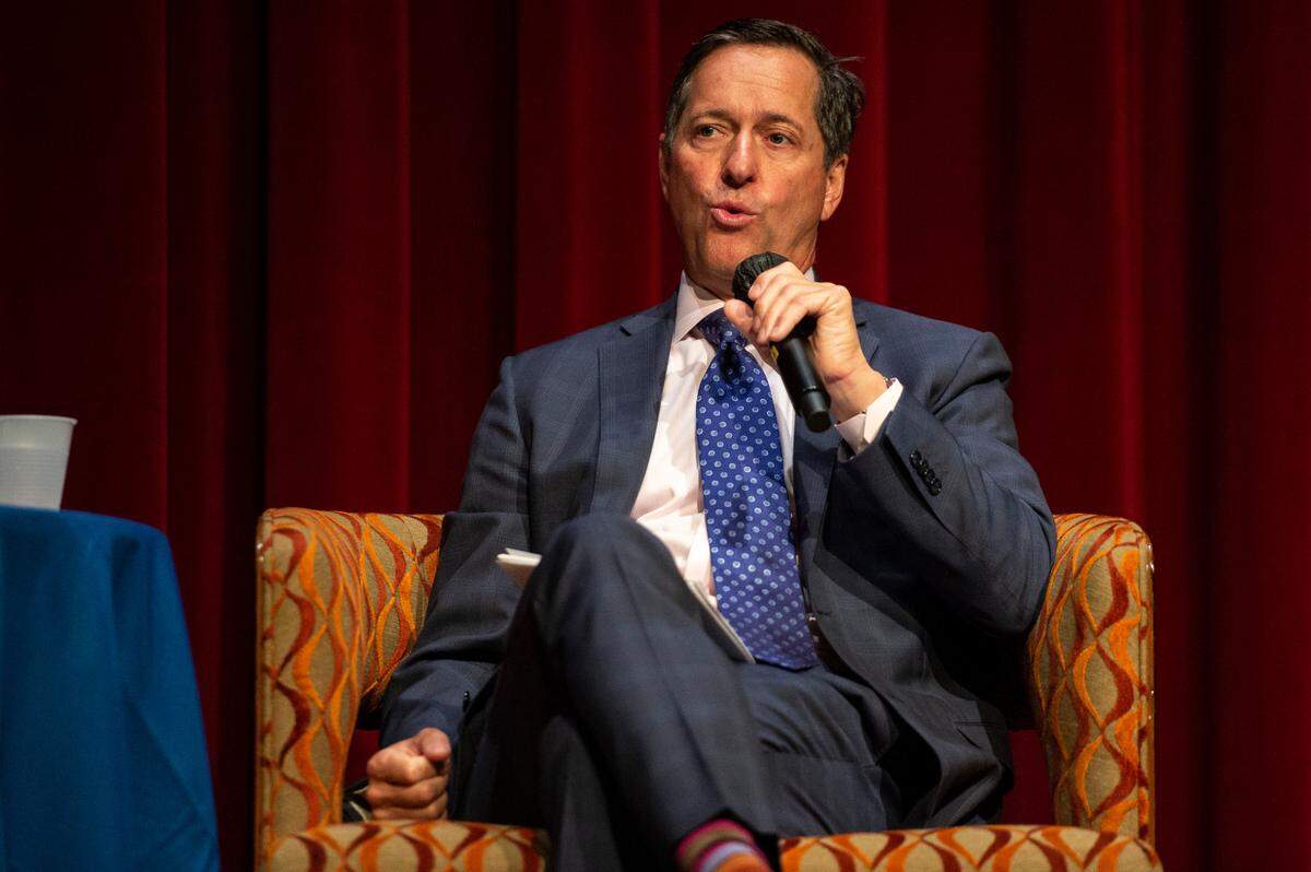 Bill Miller, president and CEO of the American Gaming Association, talks about the record year for casinos during the Southern Gaming Summit at the Beau Rivage in Biloxi on Wednesday, May 4, 2022.