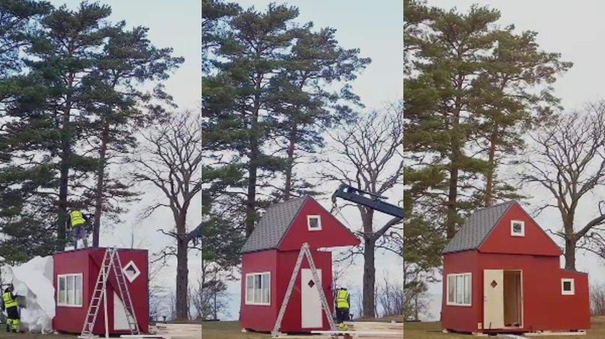 Building firm Brette Haus creates sustainable, foldable tiny homes that can be unboxed by two people in just three hours.