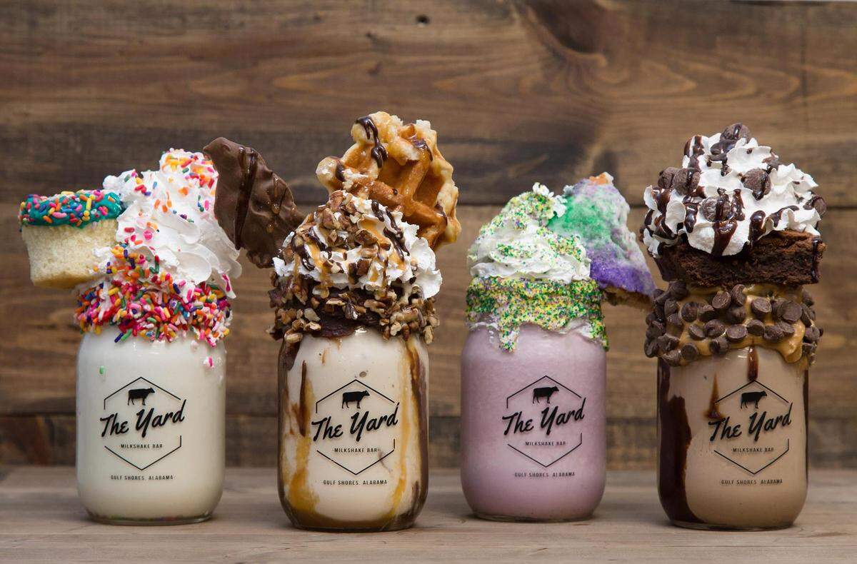 It isn’t just what’s in the shake but what’s on top that makes The Yard Milkshake Bar at The Promenade in D’Iberville so different.