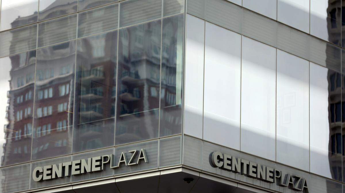 The building housing Centene Corporation headquarters is seen Thursday, July 2, 2015, in Clayton, Mo. Centene has jumped into the mix of managed-care companies scrambling to bulk up as the health care overhaul changes their business with a $6.3-billion bid for fellow insurer Health Net.