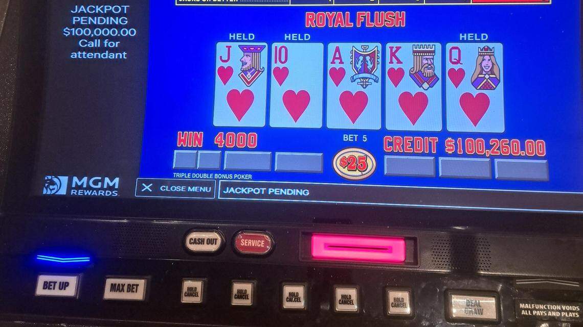 Gambler placed a $125 video poker bet at South MS casino. Here’s what happened