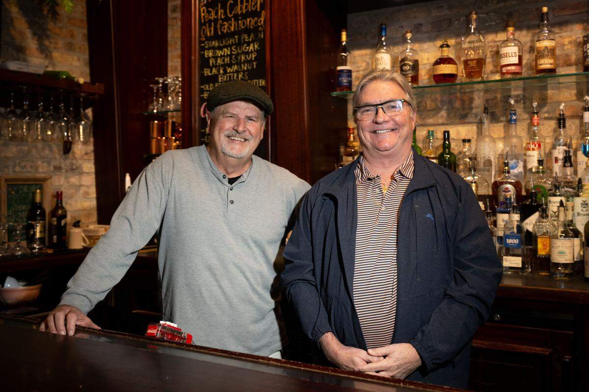 Michael Davis, left, and Frank Marcello have partnered to open Marcello’s Taste of New Orleans in downtown Ocean Springs. The casual restaurant has a big menu of Creole, seafood and pasta and a full bar.