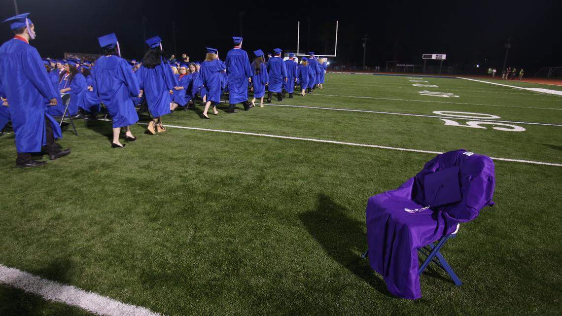 At Hancock High graduation, a moving tribute to a classmate lost to cancer 