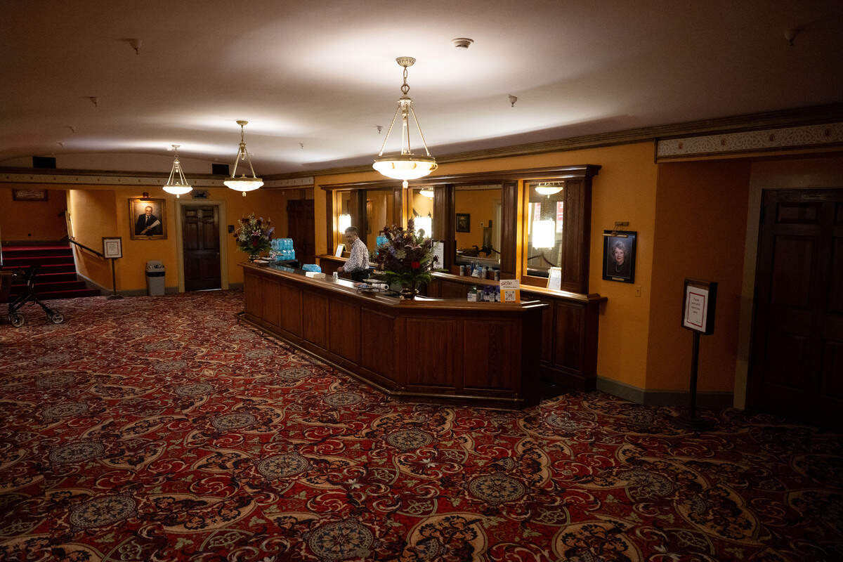 The bar outside the auditorium hall at the Saenger Theatre in Biloxi on Saturday, June 6, 2026.