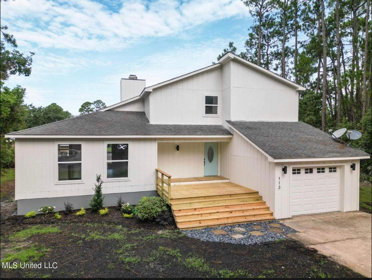 This three-bedroom, two bath home is on the market on Greenwood Drive in Pass Christian.. The two-story house, which has high ceilings and an open floor plan, is listed at $275,000 or $147 a square foot.