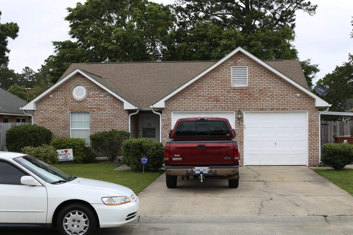 This home in a subdivision off Popps Ferry Road in Biloxi is where Darian Atkinson’s mother lives. It’s also Atkinon’s last known address. He was charged with capital murder in the killing of Biloxi police officer Robert McKeithen.