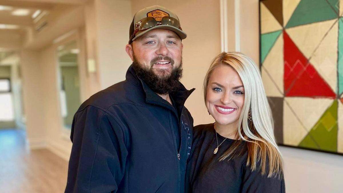 Cayce Seal, left, suffered an electric shock while working in an Entergy bucket truck in New Orleans on Wednesday. His girlfriend, Cassie Lassabe, is updating Cayce’s condition on Facebook. Cayce is a Bay St. Louis resident.