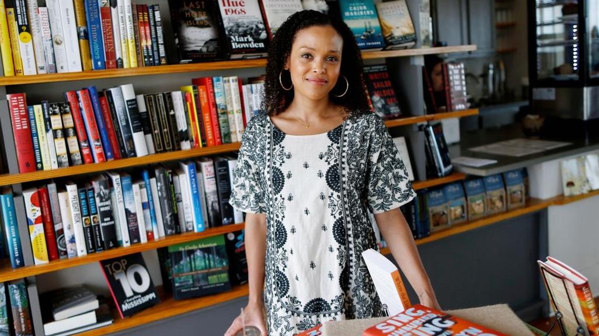 In this Sept. 19, 2017 photo provided by the John D. and Catherine T. MacArthur Foundation, African-American author Jesmyn Ward, poses for a photo in Pass Christian, Miss. The John D. and Catherine T. MacArthur Foundation announced Wednesday, Oct. 11, 2017, that Ward was one of 24 fellows to receive a "genius grant" from the Chicago-based foundation.