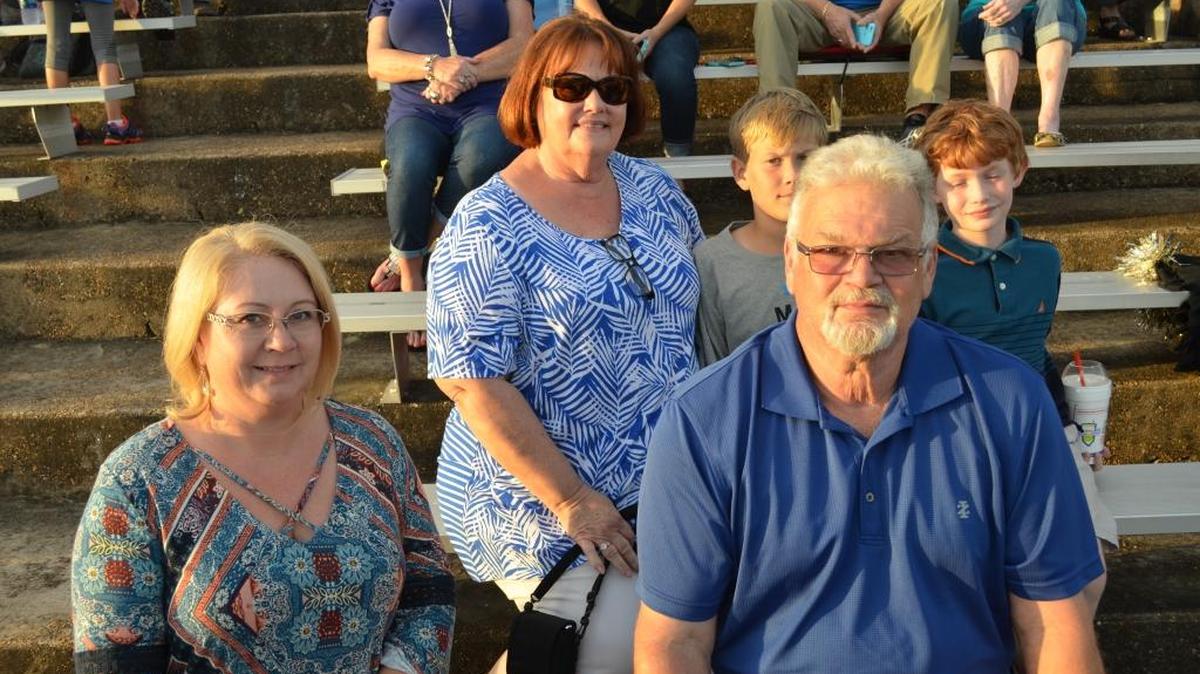 Beverly Akins and Raymond, Kathryn, Nicholas and Hayden Impastato at Ocean Springs’ Greyhound Staudium