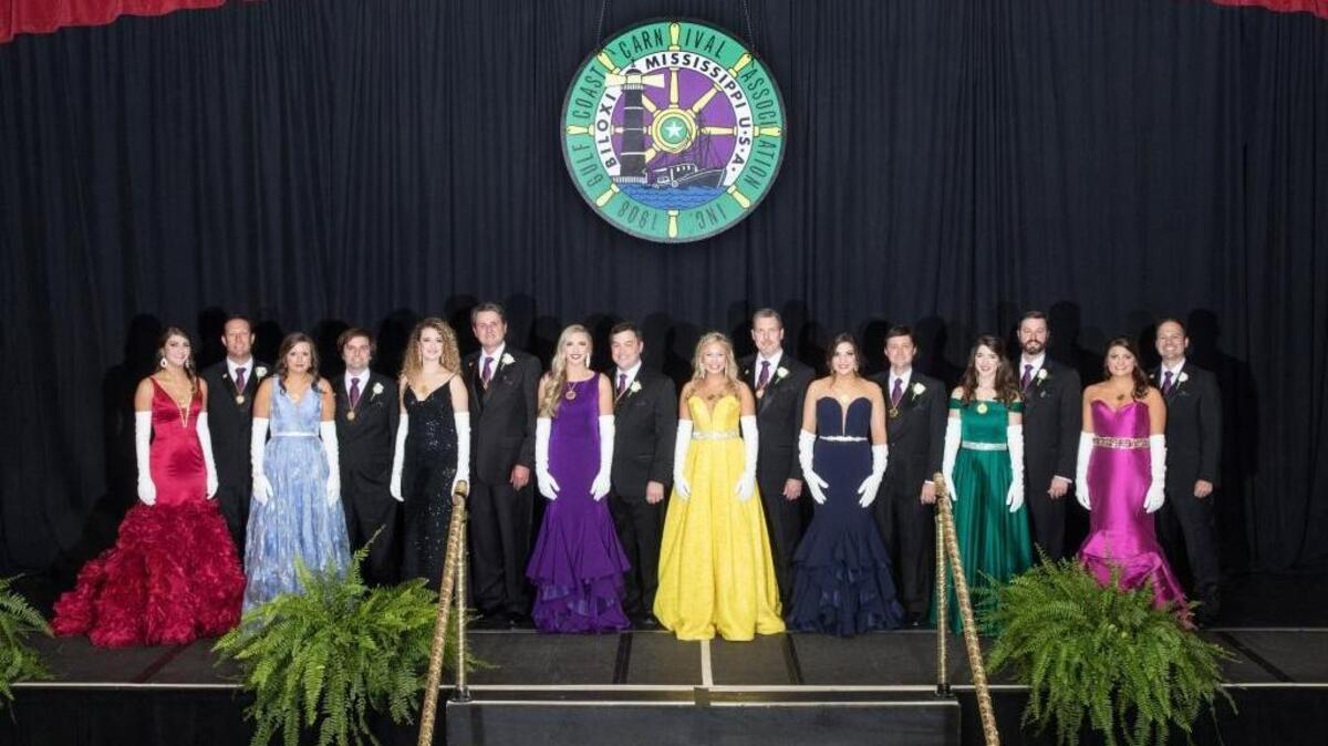 Seen here at the Sponsor Reception at Golden Nugget Casino Resort in Biloxi. are Peyton Leigh Holloway, Ken W Cook Jr., Olivia Ann Stanovich, Ronald Wade Robertson Jr., Emma Lee Warr, Tony Petro, Alexandra Brianne Waldrop, Brax Kody Clark, Caitlyn Marie Lesso, Walter Van Williams Jr., Emily Adele Guida, Charles Brent Fairley, Denton Alexandria Hunter, Michael J. Schloegel, Micheline Virginia Guida and David Charles Neumann.