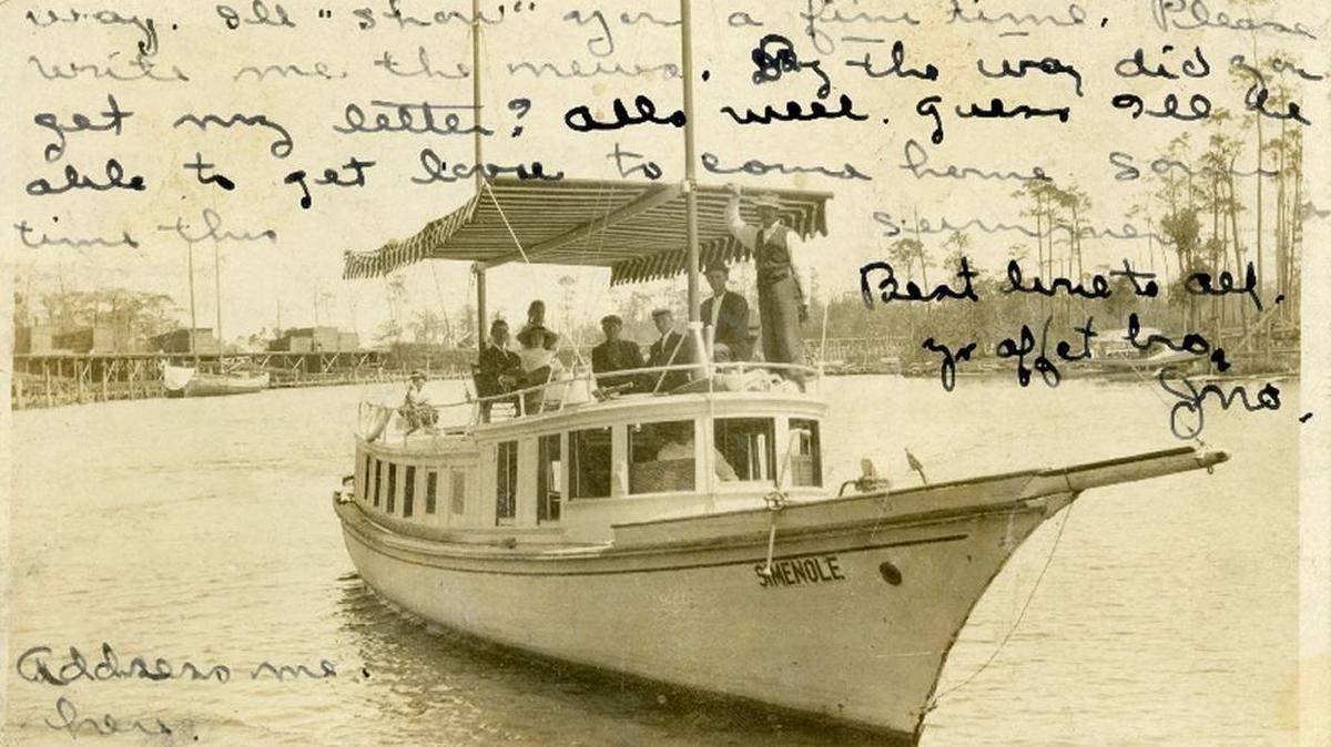 The Simenole provided a daily passenger service on the Jourdan River.