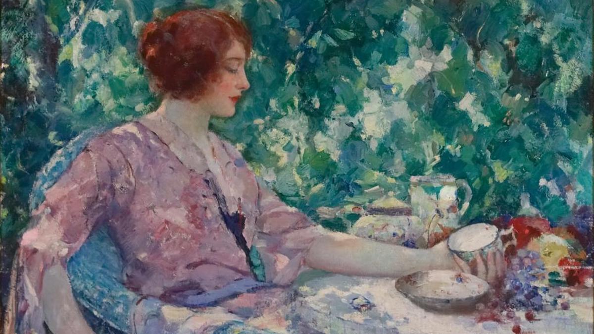 ‘Tea Leaves’ by William Steene (1888-1965), not dated. Oil on canvas. From the collection of the Mississippi Museum of Art, Jackson.