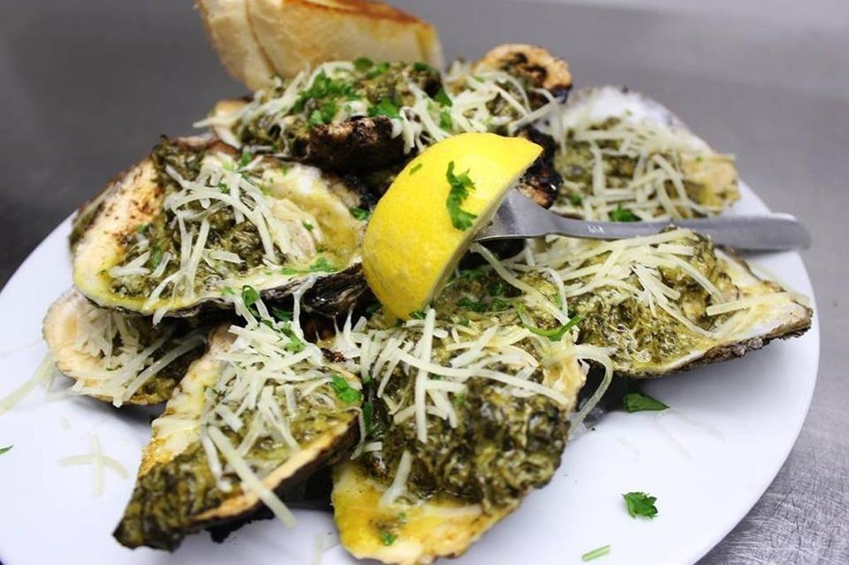 Always serve Oysters Rockefeller with wedges of lemon.
