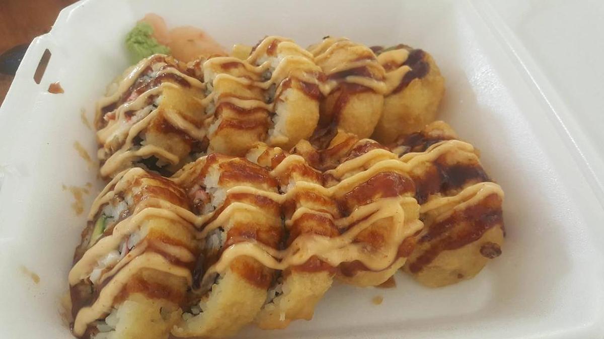 The super crunch roll is pictured in this file photo from Sushilicious & Thai in Waveland. The Waveland briefly was closed for cleaning and sanitizing after health department inspectors again found several critical violations.